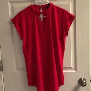 Express Elegant Red Women's Top